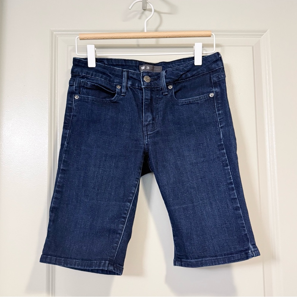 Levi Strauss & Co Dark Wash Long Denim Shorts